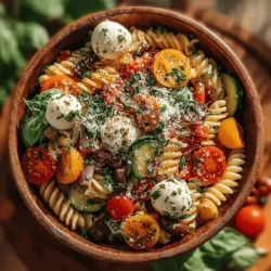 Refreshing Italian Veggie Pasta Salad