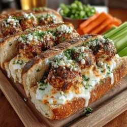 Buffalo flavors have carved out a significant niche in American cuisine, celebrated for their bold, tangy, and spicy profiles. Whether it’s the classic Buffalo chicken wings or Buffalo-flavored dips, this taste sensation is a favorite at gatherings, game day parties, and casual dinners alike. Today, we’re giving a healthy twist to this beloved flavor profile with our Buffalo Turkey Meatball Sub Boats. These delicious sandwiches combine the iconic Buffalo taste with the lean goodness of ground turkey, making them a perfect choice for both health-conscious eaters and flavor enthusiasts.