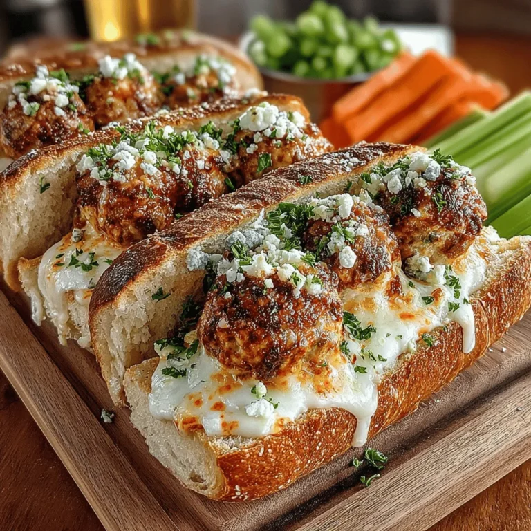 Buffalo flavors have carved out a significant niche in American cuisine, celebrated for their bold, tangy, and spicy profiles. Whether it’s the classic Buffalo chicken wings or Buffalo-flavored dips, this taste sensation is a favorite at gatherings, game day parties, and casual dinners alike. Today, we’re giving a healthy twist to this beloved flavor profile with our Buffalo Turkey Meatball Sub Boats. These delicious sandwiches combine the iconic Buffalo taste with the lean goodness of ground turkey, making them a perfect choice for both health-conscious eaters and flavor enthusiasts.