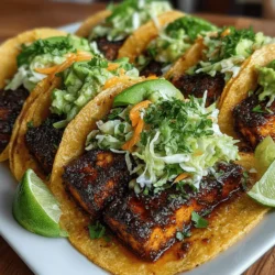 Crispy Tofu Tacos with Zesty Lime Slaw: A Flavorful Plant-Based Delight