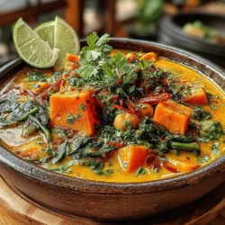 Sweet Potato & Spinach Chickpea Curry