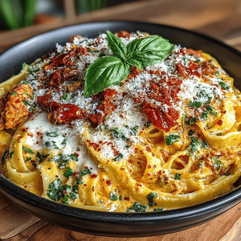 In the realm of pasta dishes, few can rival the vibrant flavors and comforting texture of Creamy Sun-Dried Tomato Pesto Pasta. This remarkable recipe artfully combines the rich, umami-packed essence of sun-dried tomatoes with the freshness of basil and the indulgence of cream, resulting in a culinary experience that delights the senses. With its luscious sauce and harmonious balance of flavors, this dish stands out as a quintessential example of Italian-inspired cuisine, making it a favorite among home cooks and food enthusiasts alike.