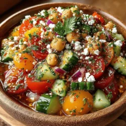As the temperatures rise and summer days become longer, the desire for light, refreshing meals intensifies. One such dish that perfectly embodies this essence is the Chilled Chickpea & Cucumber Delight—a vibrant salad brimming with flavor and nutrition. This delightful recipe not only satisfies your taste buds but also provides a wealth of health benefits, making it an ideal choice for a variety of occasions. Whether you’re hosting a picnic, attending a barbecue, or searching for a light meal option, this salad fits the bill perfectly.