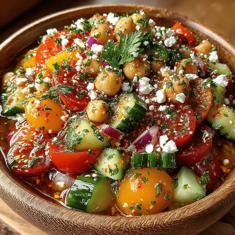 As the temperatures rise and summer days become longer, the desire for light, refreshing meals intensifies. One such dish that perfectly embodies this essence is the Chilled Chickpea & Cucumber Delight—a vibrant salad brimming with flavor and nutrition. This delightful recipe not only satisfies your taste buds but also provides a wealth of health benefits, making it an ideal choice for a variety of occasions. Whether you’re hosting a picnic, attending a barbecue, or searching for a light meal option, this salad fits the bill perfectly.