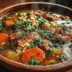 Turkey barley soup has roots in various culinary traditions, drawing inspiration from hearty, rustic dishes that have been enjoyed for generations. Barley, one of the oldest cultivated grains, has long been celebrated for its nutritional benefits and versatility. It was a staple in many ancient diets and is still favored today for its chewy texture and ability to absorb flavors. Turkey, on the other hand, has become a popular protein choice, particularly in North America, where it is often associated with festive meals and gatherings.