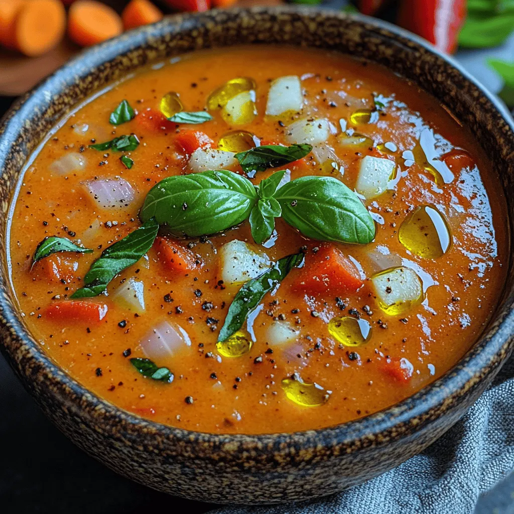 To fully appreciate the depth of flavors in Silky Roasted Red Pepper Soup, it’s important to understand the role of each ingredient in this delightful dish. Let’s take a closer look at the key components and their benefits: