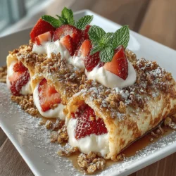The concept of roll-ups has been popular across various cuisines for decades, celebrated for their adaptability and ease of preparation. From savory wraps to sweet desserts, the idea of rolling ingredients into a flatbread has captured the hearts of many home cooks. Sweet Strawberry Dreams Roll-Ups take this beloved tradition and infuse it with the vibrant, refreshing flavor of strawberries, making it a standout choice for summer picnics, brunches, or any occasion that calls for a sweet treat.