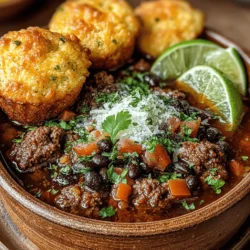 When it comes to comforting meals that satisfy both the palate and the soul, few dishes can compete with the delightful duo of Taco Fiesta Soup and Cornbread Muffins. This vibrant combination not only brings a burst of flavor but also wraps you in warmth, making it the perfect choice for family dinners, casual gatherings, or cozy nights spent at home. The rich, hearty soup, paired with the sweet and savory cornbread muffins, creates a symphony of textures and tastes that is sure to please everyone at the table.