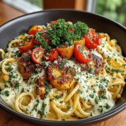 Creamy Roasted Garlic Hummus Pasta