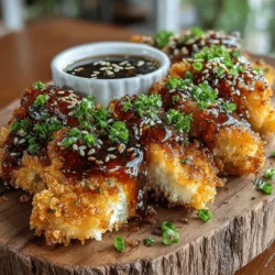 In the world of comfort food, chicken tenders hold a special place in our hearts. Their crispy exterior and juicy interior make them a favorite among both kids and adults. Whether served as a quick weeknight meal or a crowd-pleasing appetizer at a gathering, chicken tenders are a beloved dish that never goes out of style. This recipe for Sticky Sriracha Honey Chicken Tenders takes the classic tender to a new level, infusing it with a tantalizing blend of sweet and spicy flavors that will keep you coming back for more. With straightforward preparation and cooking methods, you can whip up this dish in under an hour, making it ideal for busy evenings or entertaining guests. Let’s dive into the details of how to create these irresistible chicken tenders step-by-step.