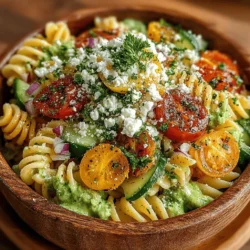 Creamy Avocado Pasta Salad Delight