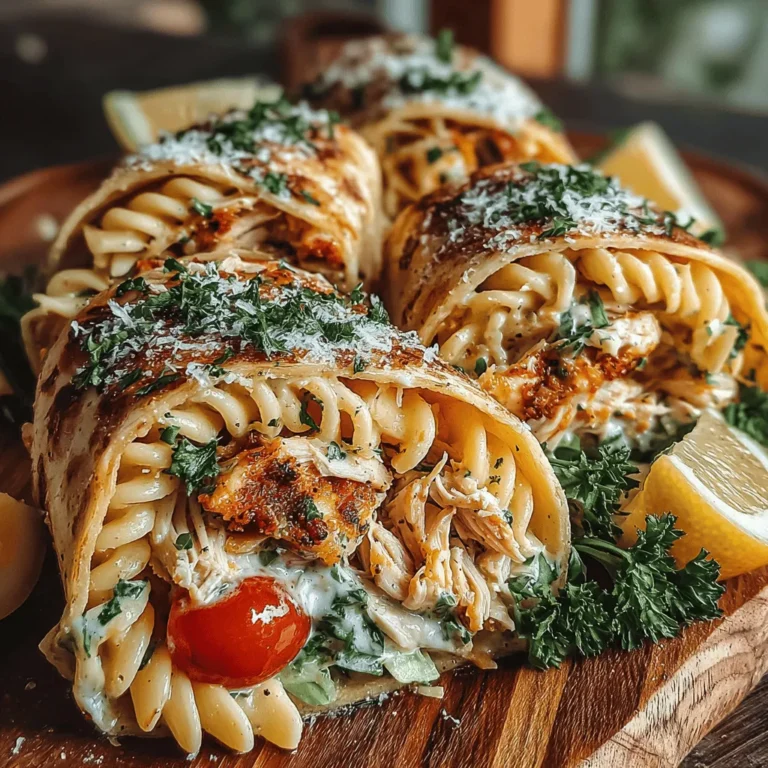 In the world of modern cuisine, wraps have emerged as a popular choice for those seeking convenience without compromising on flavor or nutrition. Their versatility allows cooks to experiment with various fillings, making them suitable for any meal of the day. Among the myriad of wrap options, Chilled Chicken Caesar Pasta Wraps stand out as a refreshing and satisfying dish that combines the classic flavors of a Caesar salad with the heartiness of pasta. This recipe caters to the needs of busy individuals and families who are constantly on the go, providing a quick yet nutritious meal that can be enjoyed at home or taken on the road.