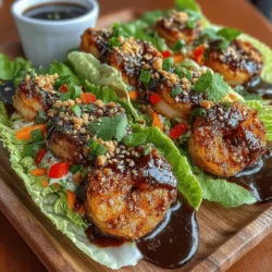 When it comes to crafting a dish that is both healthy and bursting with flavor, Shrimp Lettuce Wraps with Blueberry Glaze stands out as a remarkable choice. This innovative recipe combines succulent shrimp, fresh vegetables, and a luscious blueberry glaze, creating a delightful harmony of taste and nutrition. The crisp lettuce acts as the perfect vessel for a vibrant filling, making it an ideal option for a light lunch or an elegant appetizer.