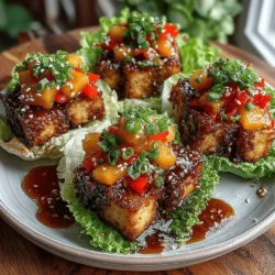 Tofu Lettuce Wraps with Peach Glaze: An In-Depth Guide