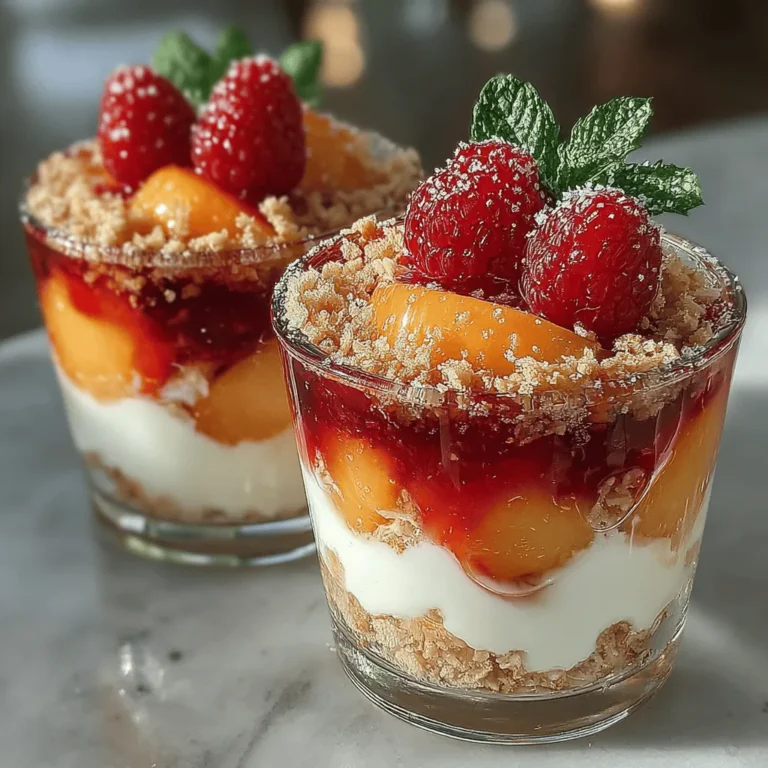 In the world of desserts and breakfast options, few dishes can boast the refreshing and vibrant flavors that Peach Melba Yogurt Parfaits bring to the table. This delightful combination of creamy yogurt, sweet peaches, tart raspberries, and crunchy granola not only pleases the palate but also offers a visually stunning presentation. The Peach Melba Yogurt Parfait is a modern twist on a classic dessert, merging indulgence with nutrition in a way that makes it perfect for any time of day. Whether you’re looking for a light breakfast, a midday snack, or a decadent dessert, this parfait is a versatile option that caters to all tastes and preferences.