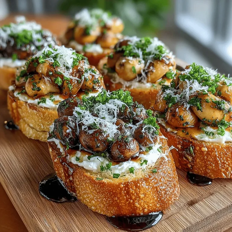 Mushroom toasts are a delightful addition to any meal, serving as an elegant appetizer or a satisfying snack. As the culinary world increasingly embraces plant-based ingredients, mushroom toasts stand out for their rich flavors and versatility. The combination of earthy mushrooms, nutty Parmesan, and a hint of balsamic vinegar creates a burst of flavor that is both savory and satisfying. This article will guide you through the process of making Savory Parmesan Roasted Mushroom Toasts, including detailed steps, ingredient insights, and flavor pairings to enhance your culinary experience.