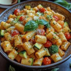 Creamy Roasted Veggie Pasta is a delightful dish that marries the rich, velvety texture of cream with the robust, earthy flavors of roasted vegetables. This pasta dish is not just a feast for the palate but also a vibrant visual treat, showcasing a medley of colors from the assorted vegetables. The creamy sauce envelops each piece of pasta, ensuring that every bite is a harmonious blend of flavors and textures.