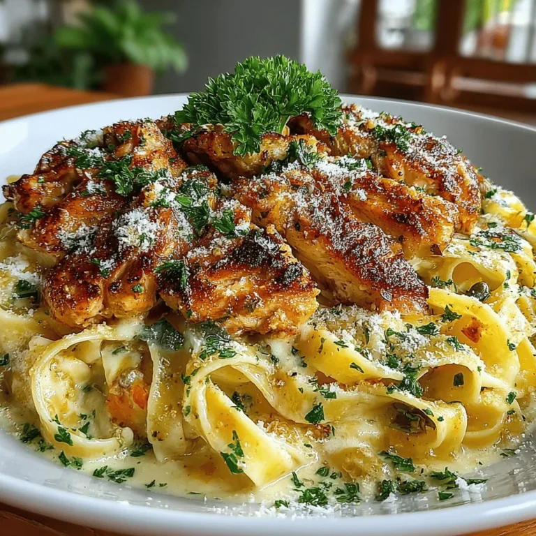 The addition of lemon juice and zest is what truly sets this One-Pan Creamy Chicken Piccata Pasta apart. The juice of one fresh lemon brings a bright acidity that cuts through the richness of the cream, while the zest adds an aromatic quality that enhances the overall flavor profile. When you combine these elements, you create a dish that is not only delicious but also refreshing, making it perfect for any occasion.