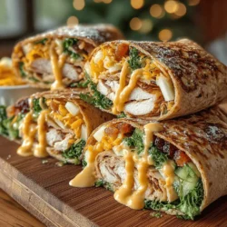 In the bustling realm of culinary delights, the Savory Turkey Apple Wraps with Honey Mustard Delight stand out as a remarkable fusion of flavor, nutrition, and convenience. This recipe is not just a meal; it's a celebration of wholesome ingredients wrapped up in a portable package, making it an ideal choice for busy weeknights or leisurely weekend lunches. Its appeal lies not only in its savory-sweet flavor combination but also in its ability to cater to various dietary preferences, ensuring that healthy eating never feels like a compromise.