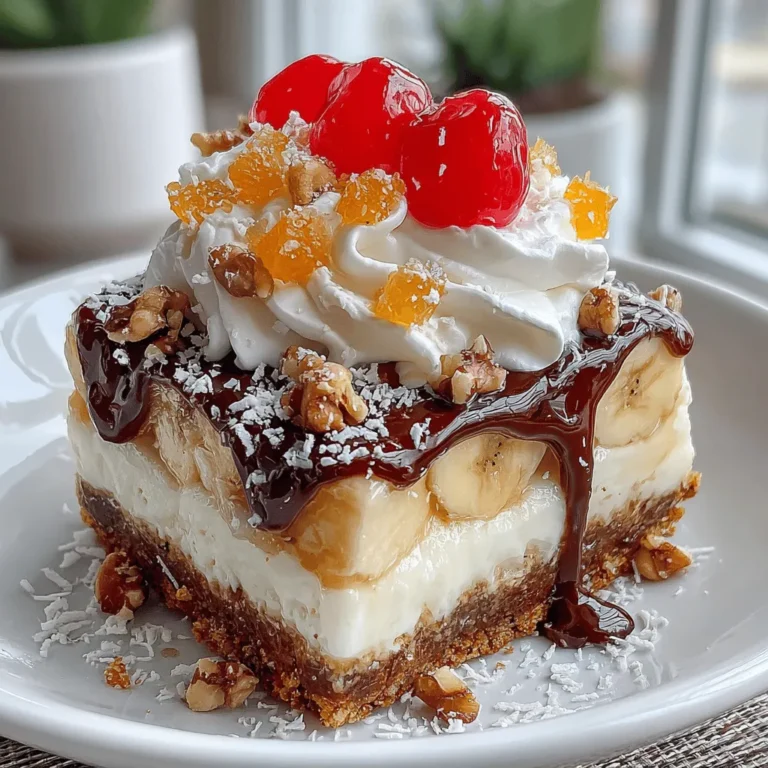 Achieving the perfect texture in your No-Bake Banana Split Bars is essential for creating a delightful dessert that holds together yet melts in your mouth. Here are some tips to help you get that ideal texture: