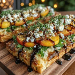 When it comes to summer dining, few combinations evoke the season’s essence quite like the sweet, juicy flavor of ripe peaches paired with the creamy tang of goat cheese. This Sweet & Savory Peach & Goat Cheese Flatbread marries these two delightful ingredients, creating a dish that is both refreshing and indulgent. The interplay of flavors and textures makes this flatbread an ideal choice for summer gatherings, picnics, or as a light meal option that is sure to impress your guests.