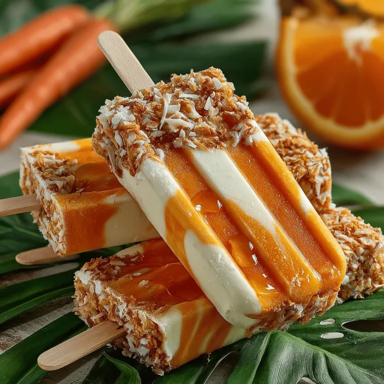 As the weather warms up, homemade popsicles have become a popular treat for families looking to cool off while enjoying something sweet and refreshing. These frozen delights are not only a fun activity for the kids but also give you the opportunity to control the ingredients, ensuring you create a healthy snack that everyone can enjoy. One standout recipe that combines both nutrition and flavor is the Tropical Refreshing Carrot Pineapple Yogurt Pops. This delightful treat is not only delicious but also packed with wholesome ingredients that contribute to a balanced diet.