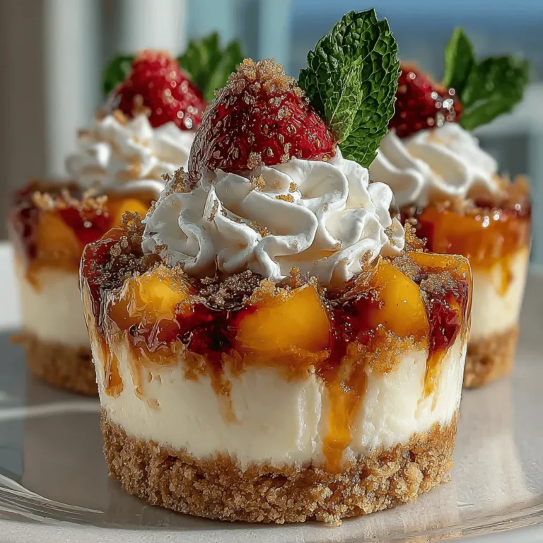 As the warm sun blazes overhead and summer gatherings fill the air with laughter and joy, there’s no better way to cool down than with a delightful dessert. Enter the Frozen Yogurt Peach Pie Cups — a sweet yet healthy treat that combines the luscious flavor of ripe peaches with the creamy goodness of Greek yogurt. This recipe not only celebrates the essence of summer but also embodies a perfect balance of indulgence and nutrition, making it an ideal choice for picnics, barbecues, or simply enjoying on a warm afternoon.