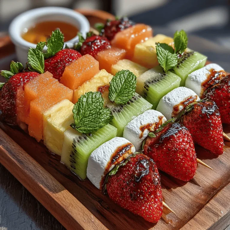 As the conversation around healthy eating continues to gain momentum, more individuals and families are seeking out innovative and enjoyable ways to incorporate nutritious options into their daily diets. Among the myriad of healthy snacking possibilities, Fruity Fun Snack Skewers stand out as a colorful and enticing choice. These skewers not only bring a burst of flavor but also offer a multitude of health benefits, making them an ideal snack for a variety of occasions—be it a lively party, a sunny picnic, or a nutritious addition to kids' lunchboxes.