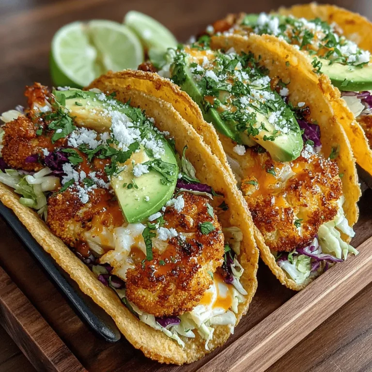 In recent years, plant-based tacos have surged in popularity, captivating the taste buds of both vegetarians and meat lovers alike. These culinary delights offer a remarkable way to enjoy vibrant flavors and healthy ingredients, making them a staple in many households. Among the myriad of plant-based taco options, Spicy Cauliflower Buffalo Tacos stand out for their bold flavor profile and satisfying crunch. This dish combines the spicy, tangy essence of buffalo sauce with the earthy notes of roasted cauliflower, creating a taco experience that is both exciting and nourishing.