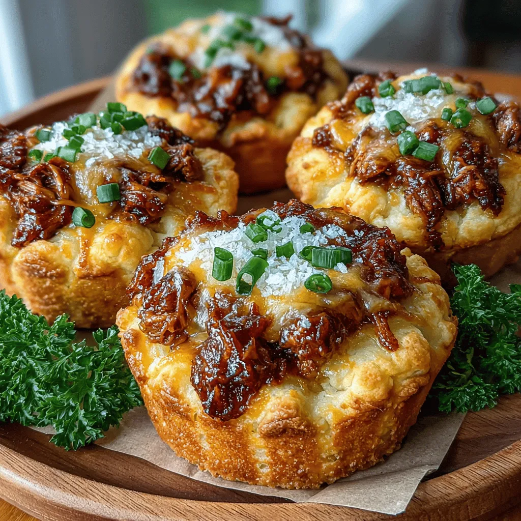Delightful, convenient, and bursting with flavor, Mini BBQ Chicken Crescent Bites are the perfect addition to your next gathering, game day, or family dinner. These bite-sized treats combine the satisfying crunch of crescent roll dough with a savory BBQ chicken filling, topped with melted cheddar cheese and a hint of green onion. Not only are they incredibly easy to prepare, but they also deliver a burst of taste that will please both kids and adults alike.