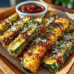 In recent years, there has been a significant shift in dietary preferences, with many people seeking healthier snack alternatives that are both satisfying and delicious. As the demand for guilt-free snacks continues to rise, recipes that incorporate nutritious ingredients without sacrificing flavor have gained immense popularity. One dish that perfectly exemplifies this trend is Crispy Zucchini Garlic Parmesan Fries. These fries are not only a delightful way to enjoy a classic comfort food, but they also offer a healthy twist that appeals to both adults and children alike. Whether you're hosting a family gathering or simply looking for a casual snack, these zucchini fries make for a versatile and tasty option that everyone will love.