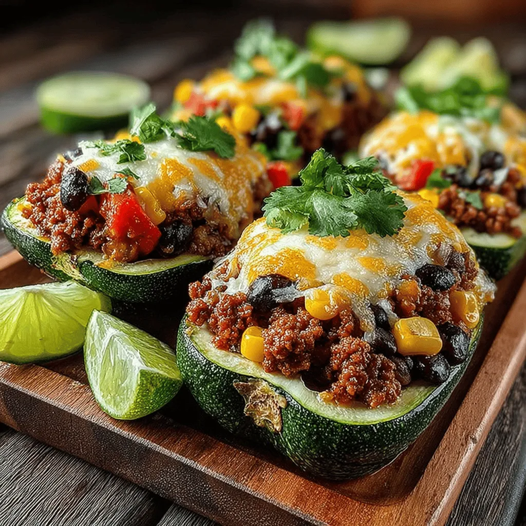 In a world filled with culinary possibilities, the Zesty Zucchini Taco Boats stand out as a bright and healthy alternative to traditional tacos. This innovative dish captures the essence of taco night while reimagining it with fresh, wholesome ingredients. Zucchini, a versatile vegetable, serves as the perfect base for this recipe, appealing to both meat lovers and those seeking plant-based options. Not only are these taco boats delicious, but they are also quick and easy to prepare, making them an ideal choice for a weeknight dinner that satisfies the whole family.