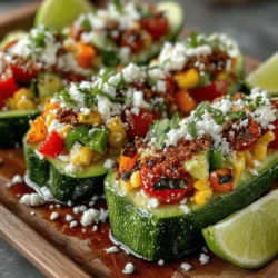 In a world where healthy eating often feels like a chore, finding vibrant and delicious recipes can make all the difference. If you're searching for a fresh, crunchy snack or appetizer that is not only visually appealing but also packed with nutrients, look no further than these Crunchy Veggie Boats. Bursting with color and flavor, this recipe combines crisp cucumbers with a medley of fresh vegetables and zesty seasonings, making it the perfect choice for any occasion. Whether you're hosting a summer barbecue, preparing for a game day gathering, or simply looking for a wholesome snack, these veggie boats are sure to impress.