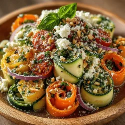 As the temperatures rise and the days grow longer, our culinary preferences often shift towards lighter, more refreshing meals. Salads become the stars of our dining tables, offering a delicious way to incorporate more vegetables into our diets. One such standout is the Zucchini Ribbon Salad with Lemon Dressing, a dish that not only dazzles the eyes with its vibrant colors but also delights the palate with its fresh flavors. This salad is both easy to prepare and visually stunning, making it a perfect choice for warm-weather gatherings, picnics, or simply as a healthy side dish to complement your main course.
