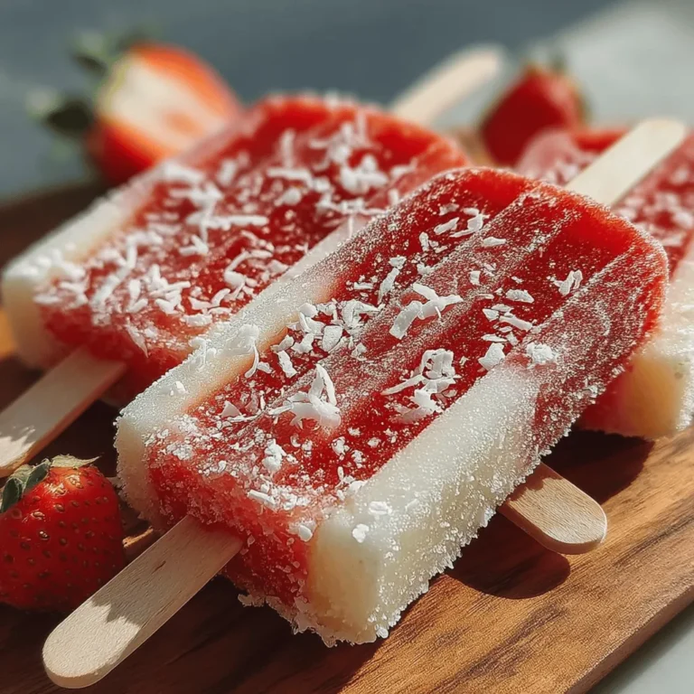 As the sun blazes and the temperatures rise, there's nothing quite like a frozen treat to cool you down. Enter the Frozen Strawberry Coconut Chia Pops—an exciting blend of flavors and textures that not only satisfy your sweet tooth but also offer a wealth of nutritional benefits. This recipe is not just a delicious dessert; it's a guilt-free indulgence that you can enjoy on hot summer days or use as a healthy snack for children and adults alike.