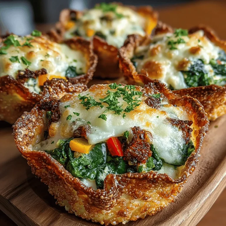 The heart of any good lasagna lies in its filling, and for our Mini Veggie Lasagna Wonton Cups, we’ll be creating a rich and flavorful veggie mixture. Begin by gathering the following ingredients: