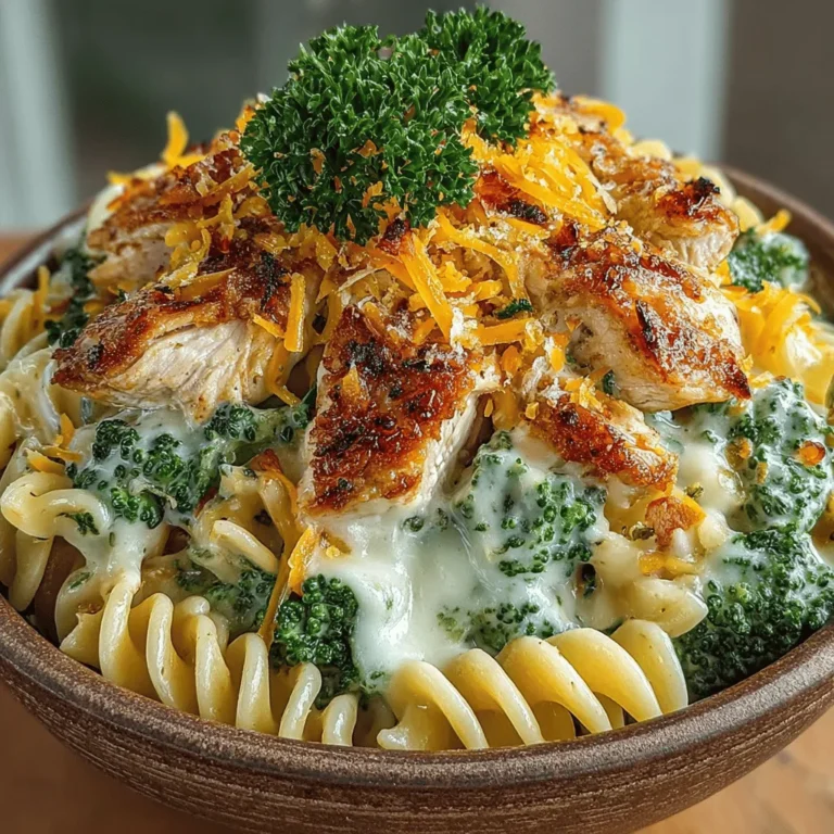 When it comes to family dinners, few dishes can rival the comforting embrace of Cheesy Chicken Broccoli Alfredo. This delightful recipe combines tender chicken, vibrant broccoli, and al dente pasta enveloped in a rich, creamy sauce. Not only does this dish satisfy hunger, but it also pleases the palate with its harmonious blend of flavors and textures, making it a favorite for both kids and adults alike.