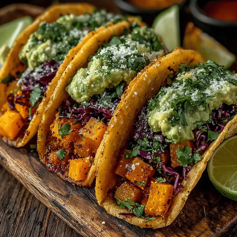 In recent years, there has been a remarkable shift toward plant-based diets and vegetarian dishes, as more people are recognizing the myriad benefits of embracing a diet rich in fruits, vegetables, and whole grains. This trend is not just about reducing meat consumption; it’s also about discovering new flavors and textures that make meals exciting and satisfying. One dish that perfectly encapsulates this movement is the Spicy Butternut Squash Taco. This recipe not only brings a delightful twist to traditional tacos but also celebrates the nutritional power of vegetables, making it an ideal choice for both seasoned vegetarians and those simply looking to incorporate more plant-based meals into their diets.