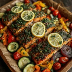 Zesty Herb-Infused Sheet Pan Salmon & Veggies