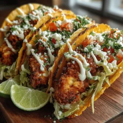 Crunchy Fiesta Chicken Tacos: A Culinary Delight