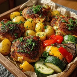 Savory Chicken and Vegetable Sheet Pan Bake