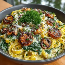 Creamy Garlic Mushroom Pasta