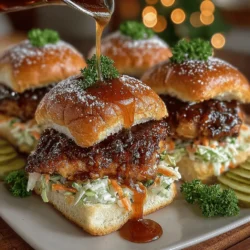 Sweet & Sticky Honey BBQ Chicken Sliders are the epitome of comfort food, offering a delightful combination of tender, marinated chicken and a luscious honey BBQ sauce, all nestled in a soft slider bun. Ideal for any occasion—be it casual gatherings, game day festivities, or a cozy family dinner—these sliders not only promise to satisfy your taste buds but are also easy to prepare, making them a go-to recipe for both novice cooks and seasoned chefs alike. In this article, we will delve into the specifics of crafting these mouthwatering sliders, examining the key ingredients, preparation methods, and serving suggestions that will allow you to recreate this crowd-pleasing dish in the comfort of your own kitchen.