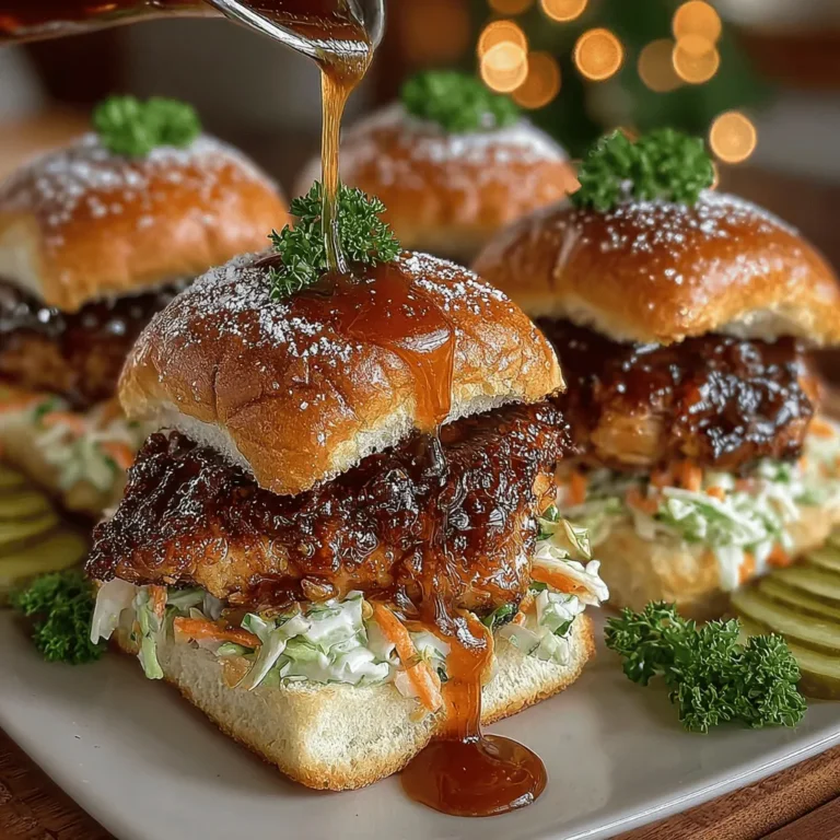 Sweet & Sticky Honey BBQ Chicken Sliders are the epitome of comfort food, offering a delightful combination of tender, marinated chicken and a luscious honey BBQ sauce, all nestled in a soft slider bun. Ideal for any occasion—be it casual gatherings, game day festivities, or a cozy family dinner—these sliders not only promise to satisfy your taste buds but are also easy to prepare, making them a go-to recipe for both novice cooks and seasoned chefs alike. In this article, we will delve into the specifics of crafting these mouthwatering sliders, examining the key ingredients, preparation methods, and serving suggestions that will allow you to recreate this crowd-pleasing dish in the comfort of your own kitchen.