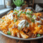 There's nothing quite like the thrill of game day—friends gathered, excitement in the air, and of course, the aroma of delicious food wafting through the house. If you're looking to elevate your snack game this season, look no further than these tantalizing Game Day Loaded Baked Potato Fries with Cheddar. Imagine perfectly crispy fries, golden and sizzling, topped with gooey cheddar cheese, crispy bacon, and a drizzle of creamy ranch dressing. This recipe not only satisfies your cravings but also brings that ultimate comfort food vibe to your game day spread.