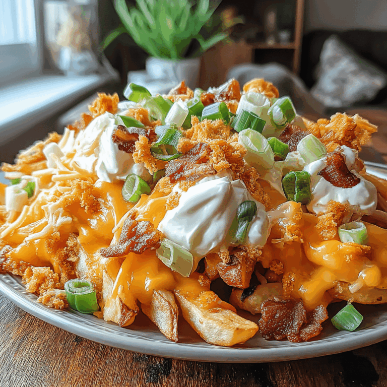 There's nothing quite like the thrill of game day—friends gathered, excitement in the air, and of course, the aroma of delicious food wafting through the house. If you're looking to elevate your snack game this season, look no further than these tantalizing Game Day Loaded Baked Potato Fries with Cheddar. Imagine perfectly crispy fries, golden and sizzling, topped with gooey cheddar cheese, crispy bacon, and a drizzle of creamy ranch dressing. This recipe not only satisfies your cravings but also brings that ultimate comfort food vibe to your game day spread.