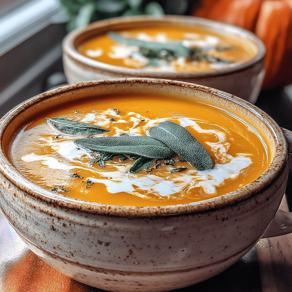 As the leaves turn and a gentle chill fills the air, it's time to embrace the comforting flavors of fall with a bowl of Roasted Butternut Squash and Sage Soup. This velvety soup captures the essence of the season, showcasing the natural sweetness of butternut squash paired harmoniously with the earthy notes of fresh sage. Roasting the squash caramelizes its sugars, enhancing its flavor and adding a beautiful depth to the dish.